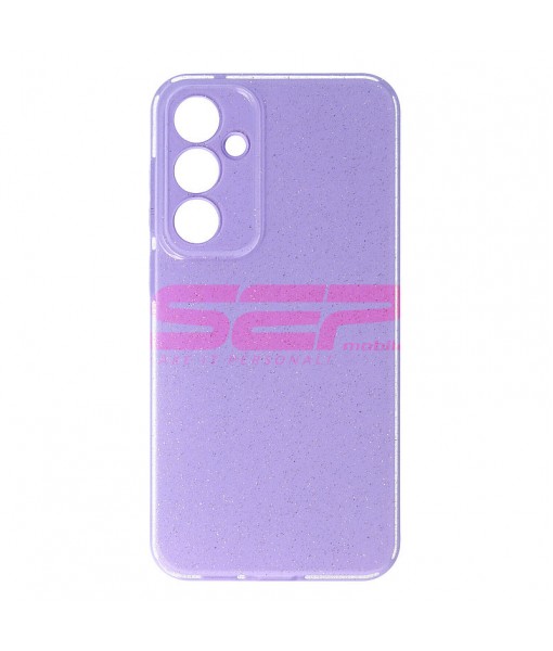 Husa Samsung Galaxy S23 FE, cu Protectie Camera, Sparkle, Mov Lavanda